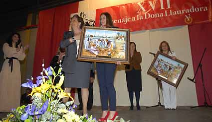 Rita Barberá en la entrega de galardones de Dona Llauradora